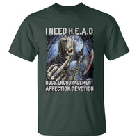 Funny Cringe Hard Skeleton Meme T Shirt I Need HEAD Hugs Encouragement Affection Devotion Middle Finger Edgy Hard Cringe - Wonder Print Shop