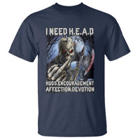 Funny Cringe Hard Skeleton Meme T Shirt I Need HEAD Hugs Encouragement Affection Devotion Middle Finger Edgy Hard Cringe - Wonder Print Shop