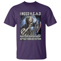 Funny Cringe Hard Skeleton Meme T Shirt I Need HEAD Hugs Encouragement Affection Devotion Middle Finger Edgy Hard Cringe - Wonder Print Shop