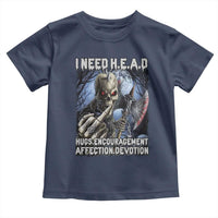 Funny Cringe Hard Skeleton Meme Toddler T Shirt I Need HEAD Hugs Encouragement Affection Devotion Middle Finger Edgy Hard Cringe