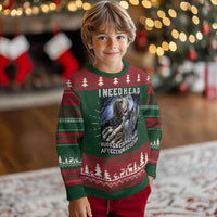 Funny Cringe Hard Skeleton Meme Ugly Christmas Sweater I Need HEAD Hugs Encouragement Affection Devotion Middle Finger Edgy Hard Cringe - Wonder Print Shop