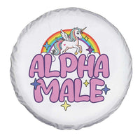 Funny Sarcastic Alpha Male Spare Tire Cover Unicorn Sarcastic Ironic Weird Y2K Humor