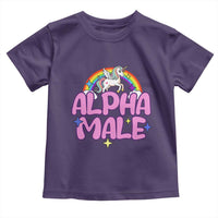 Funny Sarcastic Alpha Male Toddler T Shirt Unicorn Sarcastic Ironic Weird Y2K Humor