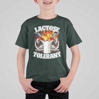 Funny Lactose Tolerant T Shirt For Kid Retro Pro-Dairy Ironic Cringe Meme
