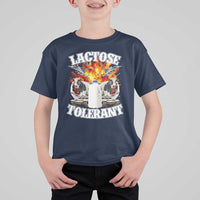 Funny Lactose Tolerant T Shirt For Kid Retro Pro-Dairy Ironic Cringe Meme