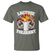 Funny Lactose Tolerant T Shirt Retro Pro-Dairy Ironic Cringe Meme