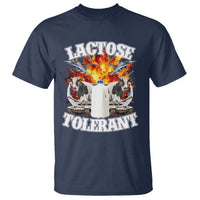 Funny Lactose Tolerant T Shirt Retro Pro-Dairy Ironic Cringe Meme
