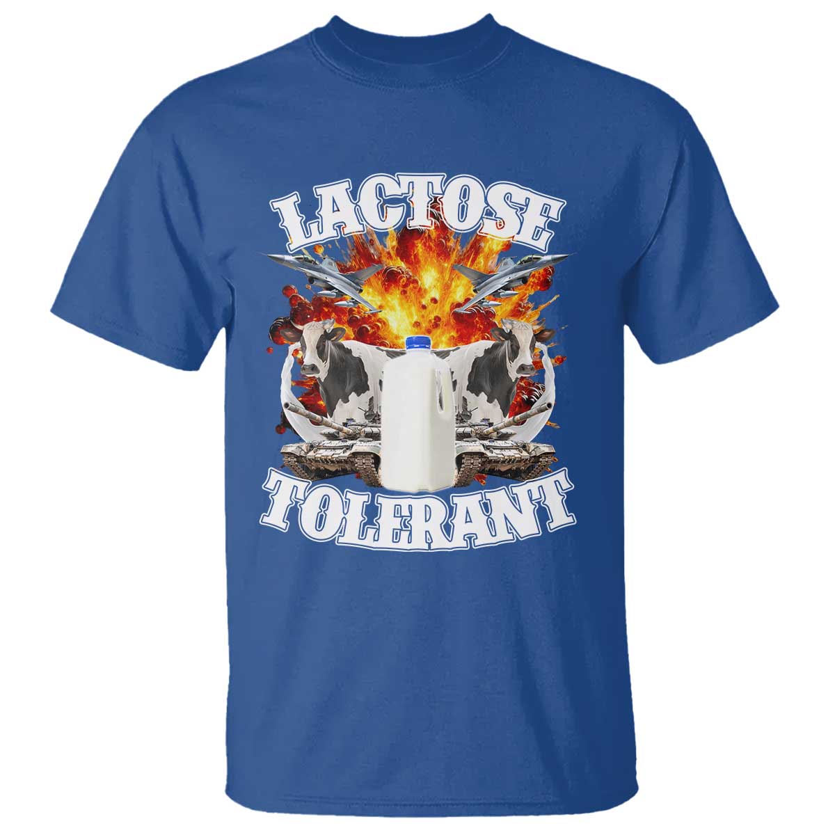 Funny Lactose Tolerant T Shirt Retro Pro-Dairy Ironic Cringe Meme