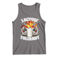 Funny Lactose Tolerant Tank Top Retro Pro-Dairy Ironic Cringe Meme