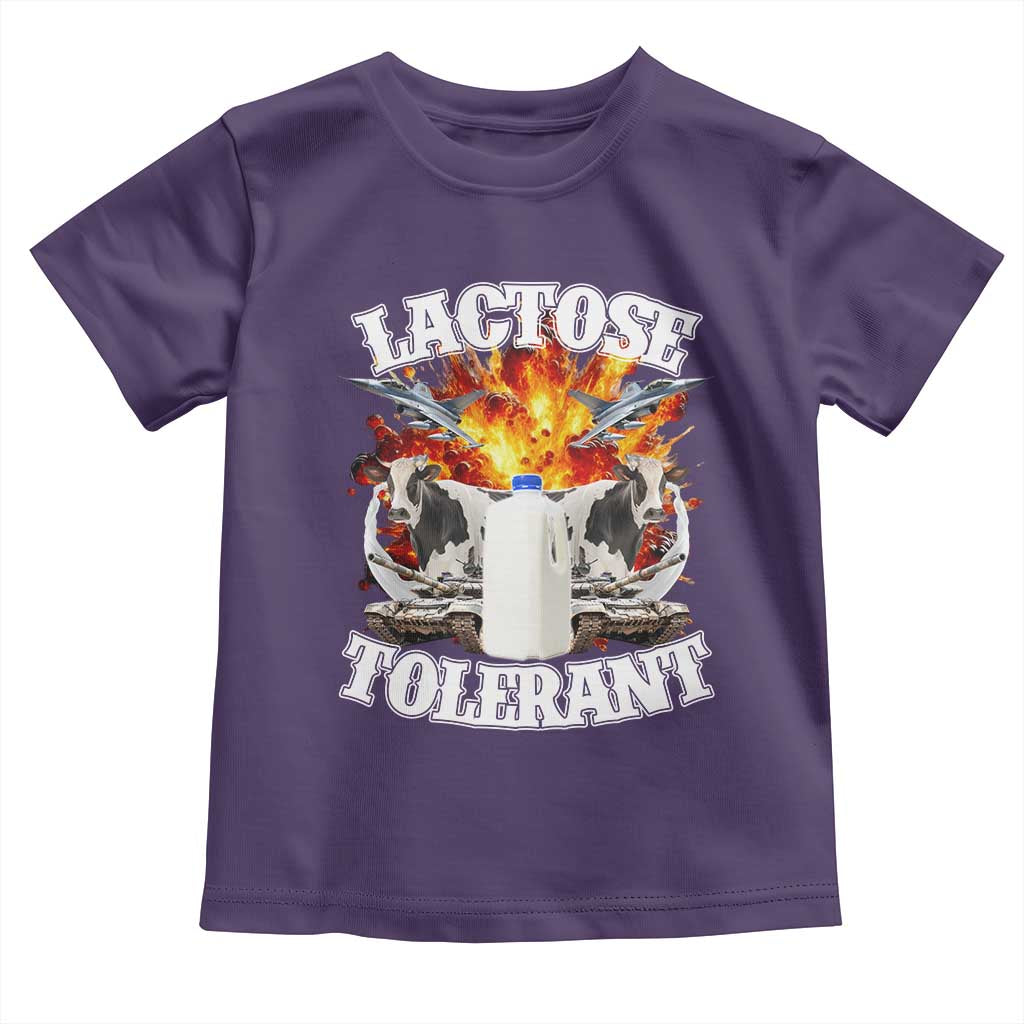 Funny Lactose Tolerant Toddler T Shirt Retro Pro-Dairy Ironic Cringe Meme