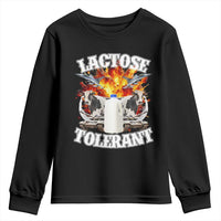 Funny Lactose Tolerant Youth Sweatshirt Retro Pro-Dairy Ironic Cringe Meme