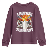 Funny Lactose Tolerant Youth Sweatshirt Retro Pro-Dairy Ironic Cringe Meme