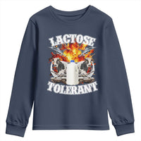 Funny Lactose Tolerant Youth Sweatshirt Retro Pro-Dairy Ironic Cringe Meme