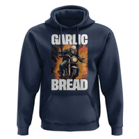 Skeleton Meme Hoodie Garlic Bread Flaming Biker On Fire Funny Edgy Hard Cringe