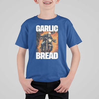 Skeleton Meme T Shirt For Kid Garlic Bread Flaming Biker On Fire Funny Edgy Hard Cringe