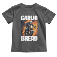 Skeleton Meme Toddler T Shirt Garlic Bread Flaming Biker On Fire Funny Edgy Hard Cringe