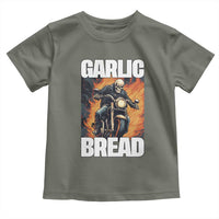 Skeleton Meme Toddler T Shirt Garlic Bread Flaming Biker On Fire Funny Edgy Hard Cringe