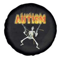 Autism Skeleton Spare Tire Cover Funny Oddly Specific Dank Meme - Wonder Print Shop
