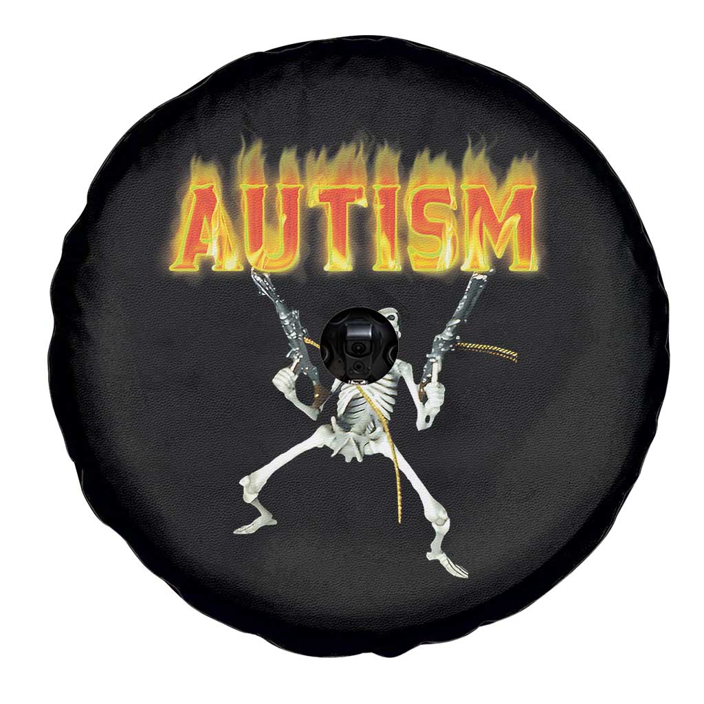 Autism Skeleton Spare Tire Cover Funny Oddly Specific Dank Meme - Wonder Print Shop