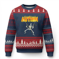 Autism Skeleton Ugly Christmas Sweater Funny Oddly Specific Dank Meme - Wonder Print Shop