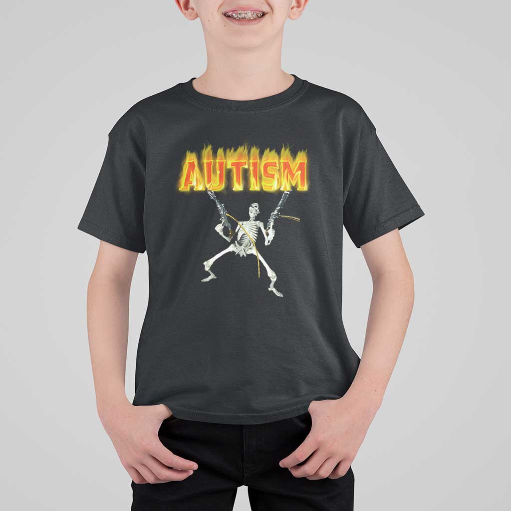 Autism Skeleton T Shirt For Kid Funny Oddly Specific Dank Meme - Wonder Print Shop