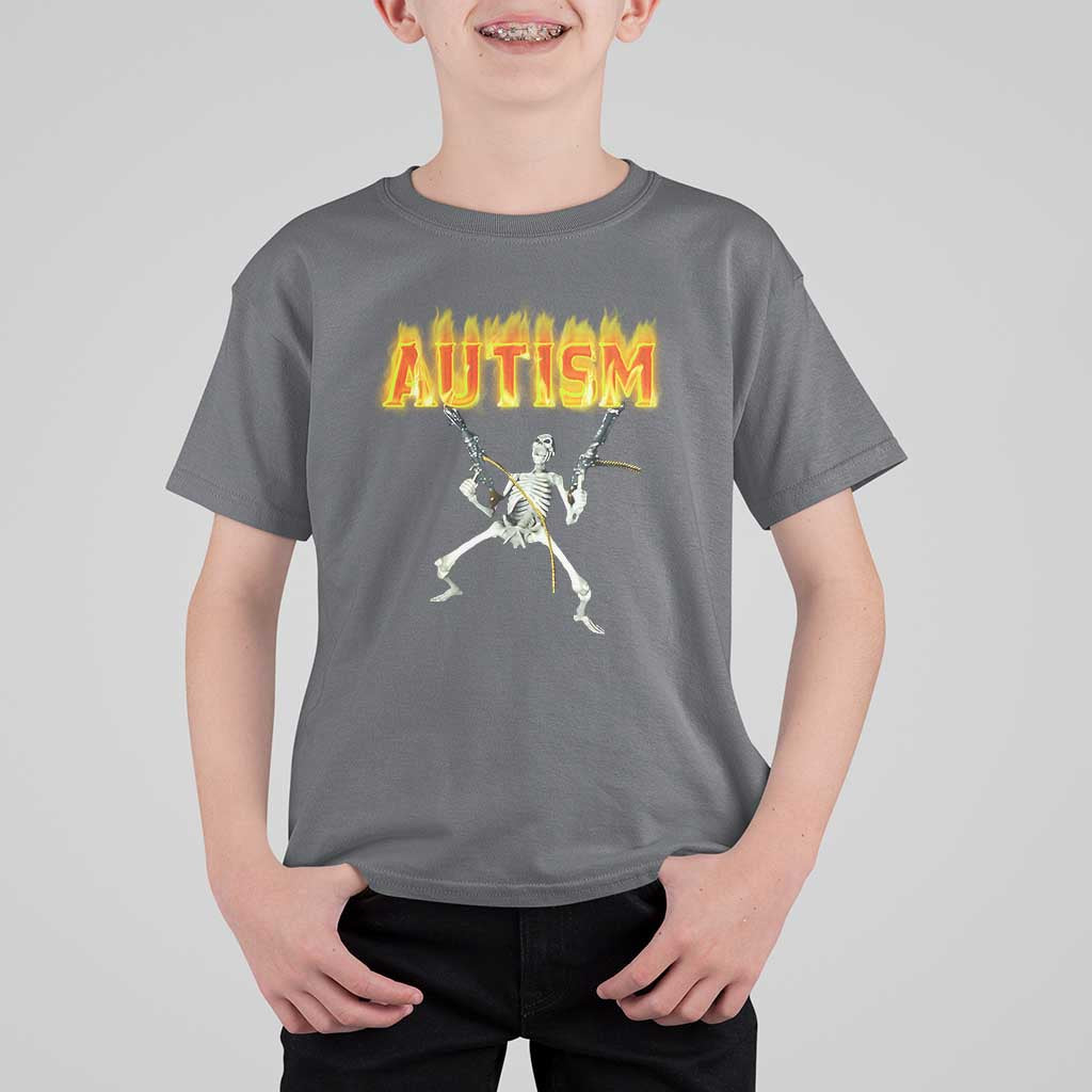 Autism Skeleton T Shirt For Kid Funny Oddly Specific Dank Meme - Wonder Print Shop