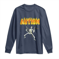 Autism Skeleton Long Sleeve Shirt Funny Oddly Specific Dank Meme - Wonder Print Shop