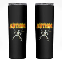 Autism Skeleton Skinny Tumbler Funny Oddly Specific Dank Meme - Wonder Print Shop