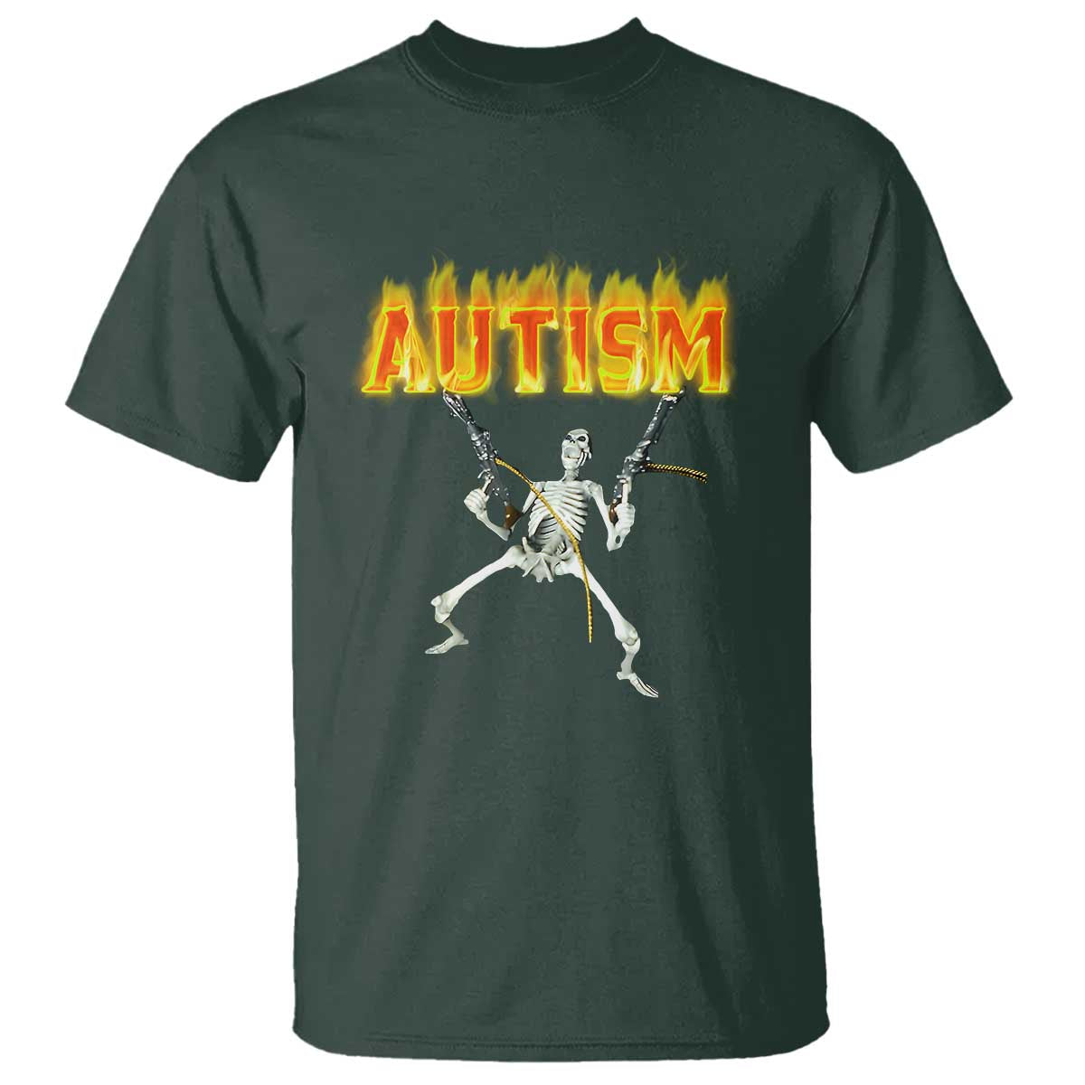 Autism Skeleton T Shirt Funny Oddly Specific Dank Meme - Wonder Print Shop