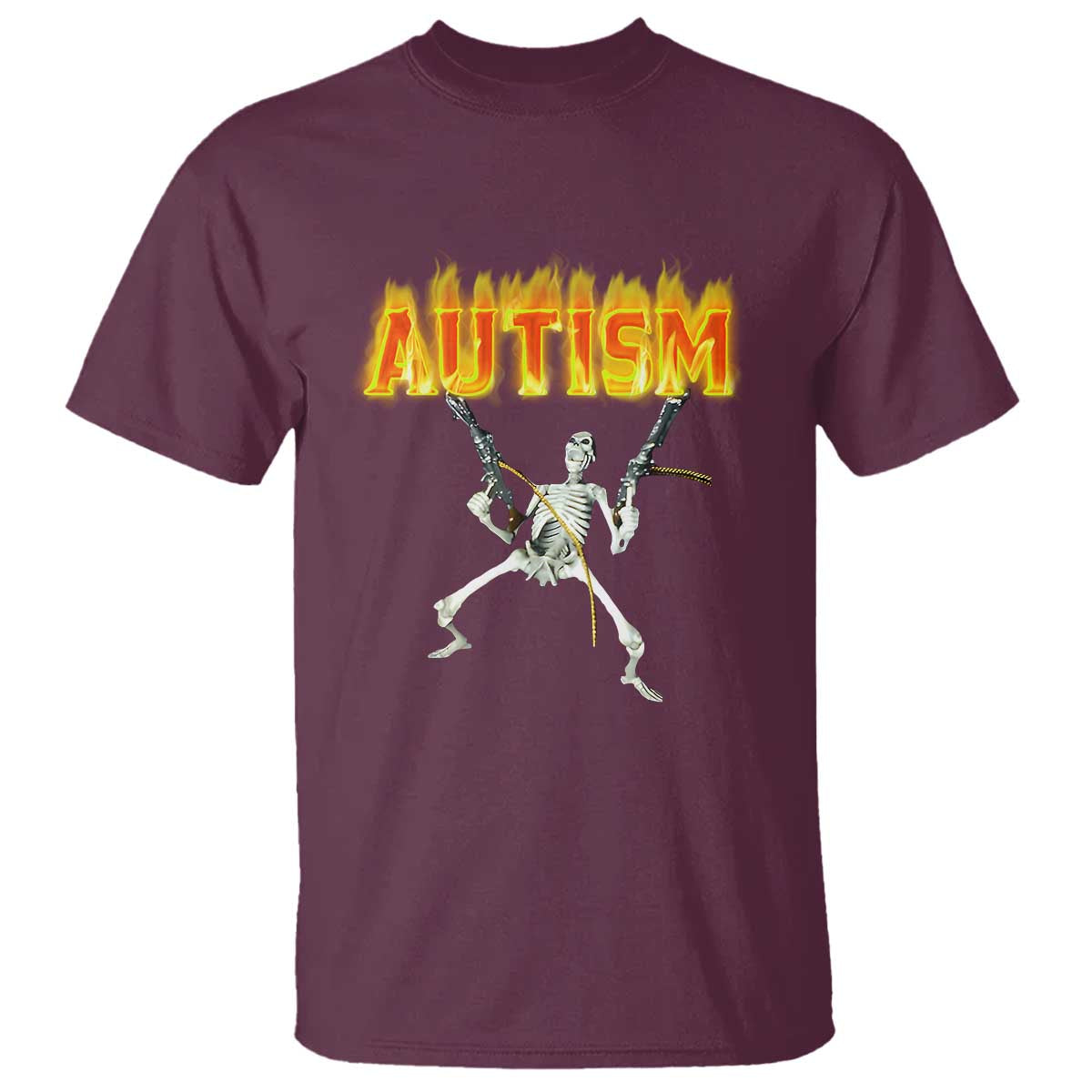 Autism Skeleton T Shirt Funny Oddly Specific Dank Meme - Wonder Print Shop