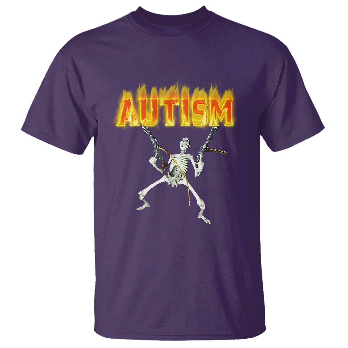 Autism Skeleton T Shirt Funny Oddly Specific Dank Meme - Wonder Print Shop