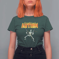 Autism Skeleton T Shirt For Women Funny Oddly Specific Dank Meme - Wonder Print Shop