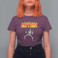 Autism Skeleton T Shirt For Women Funny Oddly Specific Dank Meme - Wonder Print Shop