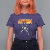 Autism Skeleton T Shirt For Women Funny Oddly Specific Dank Meme - Wonder Print Shop