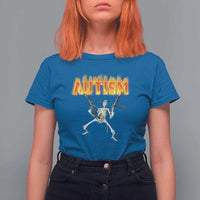 Autism Skeleton T Shirt For Women Funny Oddly Specific Dank Meme - Wonder Print Shop