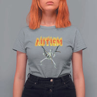 Autism Skeleton T Shirt For Women Funny Oddly Specific Dank Meme - Wonder Print Shop