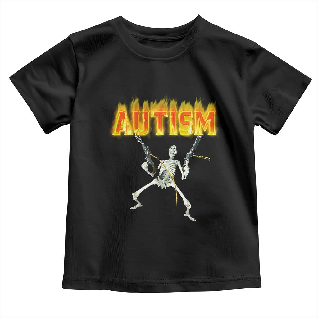 Autism Skeleton Toddler T Shirt Funny Oddly Specific Dank Meme - Wonder Print Shop