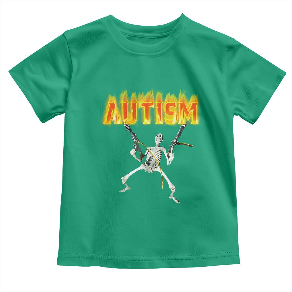 Autism Skeleton Toddler T Shirt Funny Oddly Specific Dank Meme - Wonder Print Shop