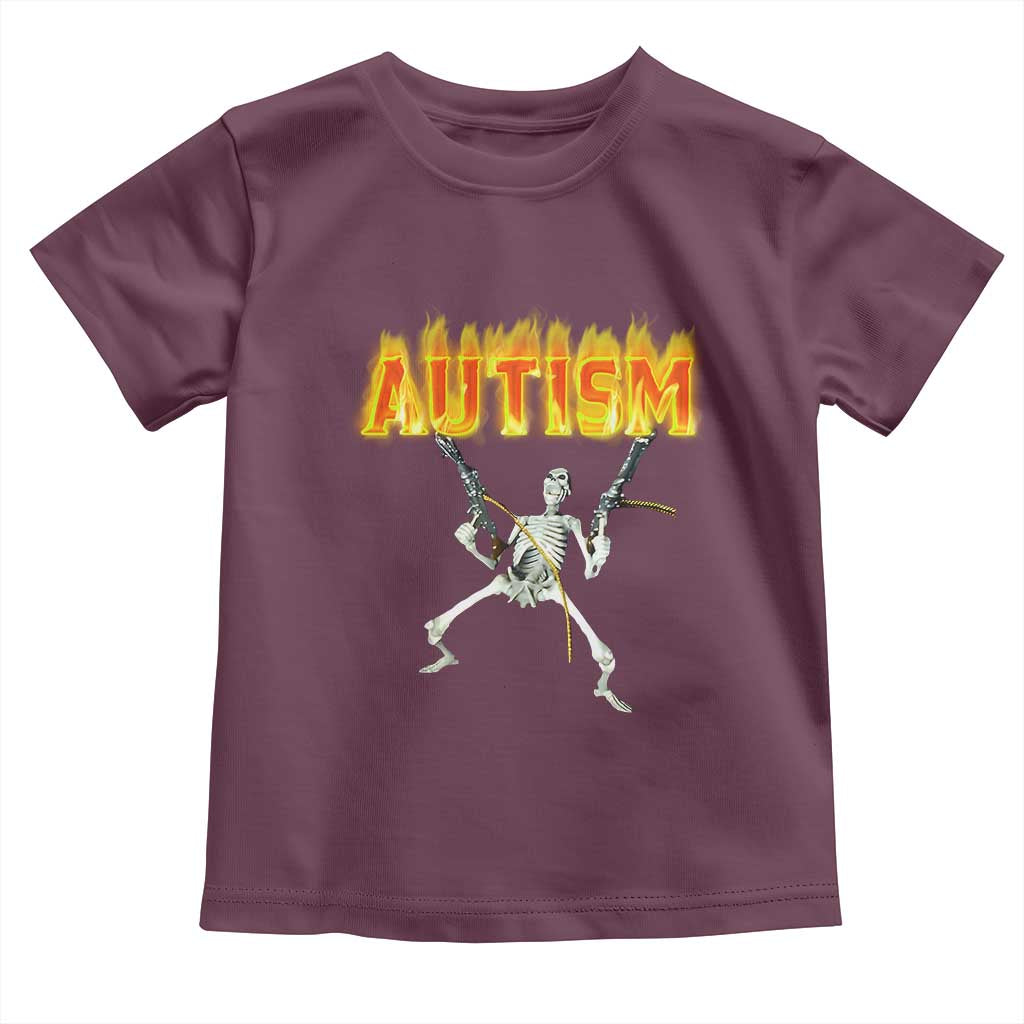 Autism Skeleton Toddler T Shirt Funny Oddly Specific Dank Meme - Wonder Print Shop