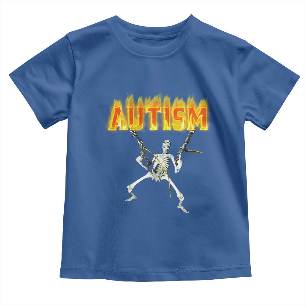 Autism Skeleton Toddler T Shirt Funny Oddly Specific Dank Meme - Wonder Print Shop
