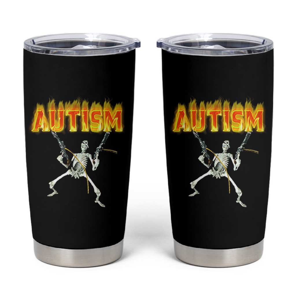 Autism Skeleton Tumbler Cup Funny Oddly Specific Dank Meme - Wonder Print Shop