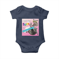 Funny Raccoon Meme Baby Onesie I Put The Fun In Dysfunctional