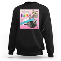 Funny Raccoon Meme Sweatshirt I Put The Fun In Dysfunctional