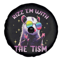 Funny Autism Opossum Spare Tire Cover Rizz Em With The Tism Meme Autistic