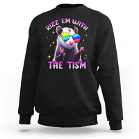 Funny Autism Opossum Sweatshirt Rizz Em With The Tism Meme Autistic