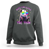 Funny Autism Opossum Sweatshirt Rizz Em With The Tism Meme Autistic
