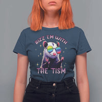 Funny Autism Opossum T Shirt For Women Rizz Em With The Tism Meme Autistic