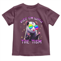 Funny Autism Opossum Toddler T Shirt Rizz Em With The Tism Meme Autistic