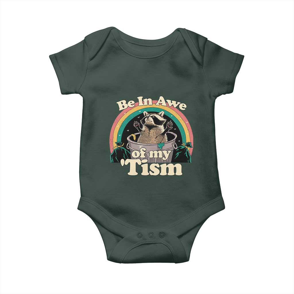 Autism Funny Raccoon Baby Onesie Be In Awe Of My 'Tism Meme Autistic