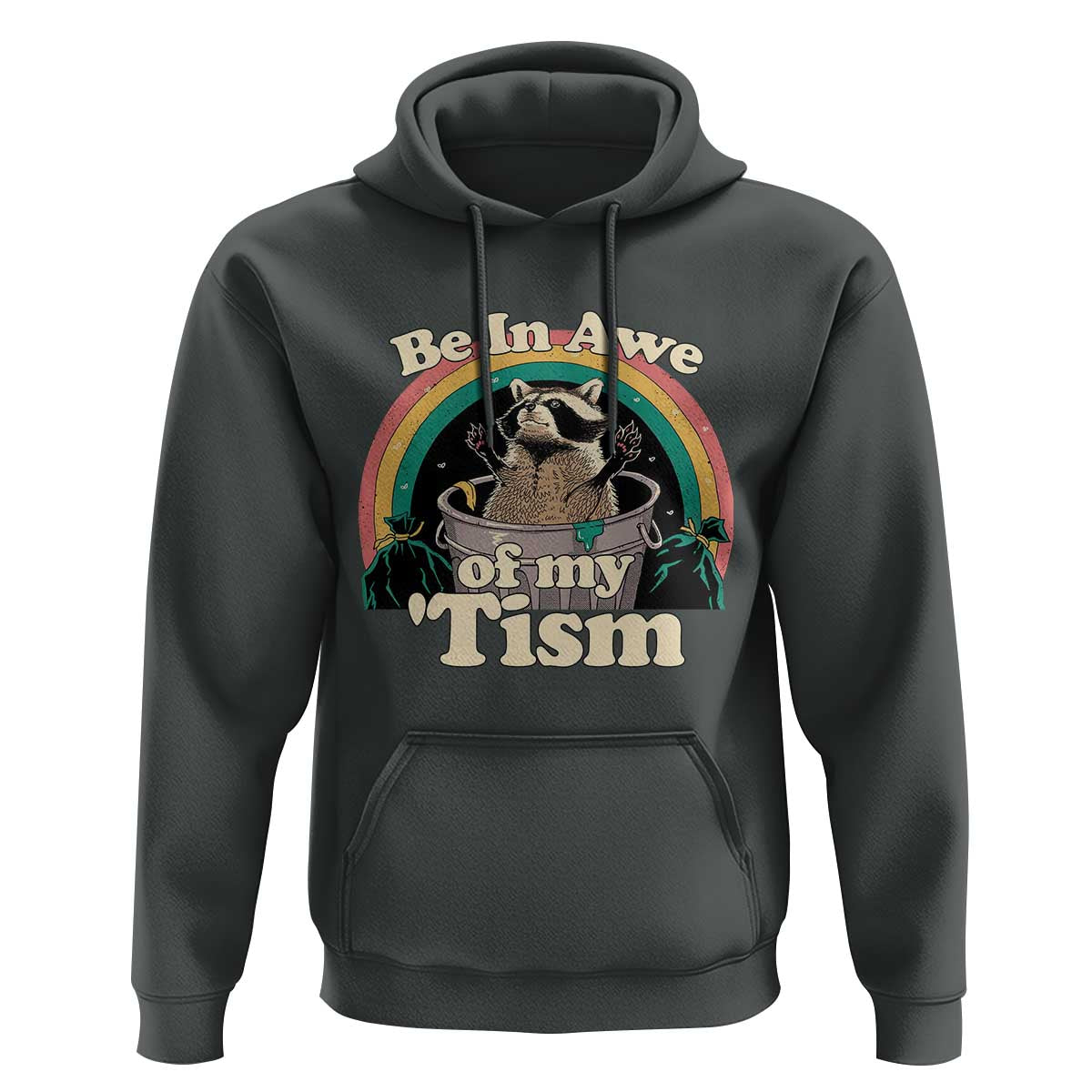 Autism Funny Raccoon Hoodie Be In Awe Of My 'Tism Meme Autistic